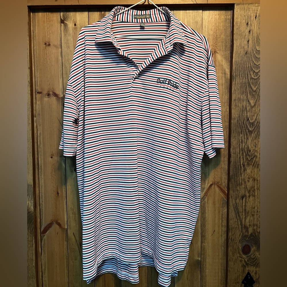 Men’s Large Peter Millar Summer Comfort Golf Pride golf polo